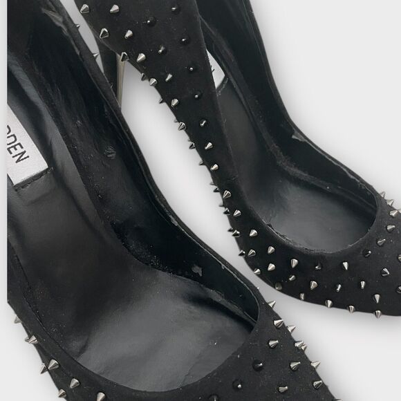 Steve Madden Stiletto Heels Sz 10 Spike Detail Goth Edgy Cocktail Night Out - Picture 7 of 8